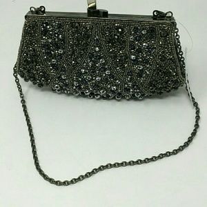 Silver Gunmetal/ Pewter Clutch